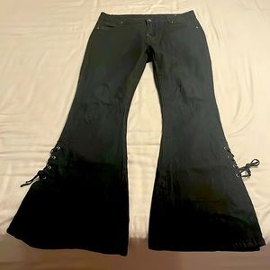 New, Women’s Black Bellbottoms